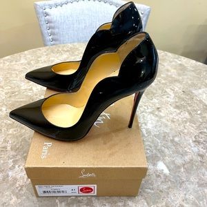 Christian Louboutin Black Patent Hot Chicks